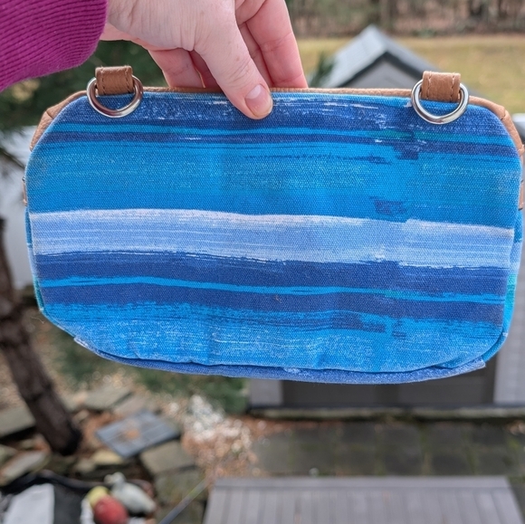 Rosetti Blue, White and Green Pouch (New) - Picture 7 of 8